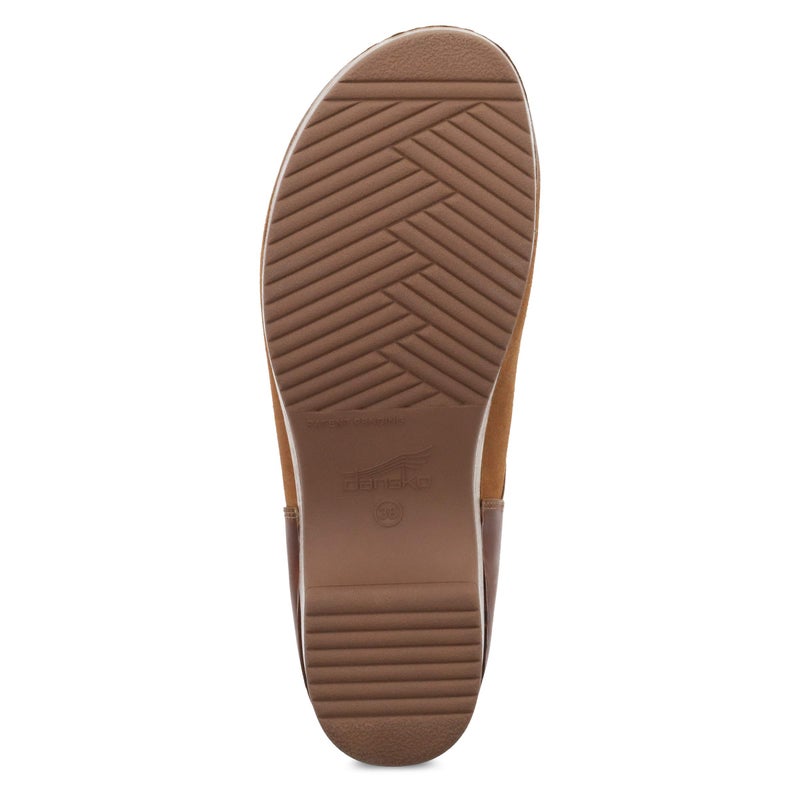Dansko Brenna Tan Slip On Clogs for Women â€“ Memory Foam and Arch Support for All -Day Comfort and Support â€“ Lightweight EVA Oustole for Long-Lasting Wear Tan Burnished Suede 11.5-12 M US - Image 3
